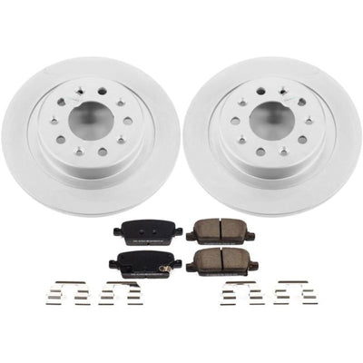 Power Stop 16-18 Chevrolet Malibu Front & Rear Z17 Evolution Geomet Coated Brake Kit