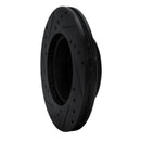 R1 92-95 Volkswagen EuroVan Front Right Drilled & Slotted Black Brake Rotor