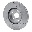 R1 16-25 Honda Accord Front & Rear Drilled & Slotted Silver Brake Rotor Set