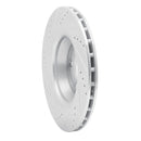 R1 08-15 Audi TT Quattro Rear Right Drilled & Slotted Silver Brake Rotor