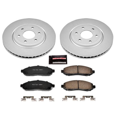 Power Stop 05-12 Nissan Pathfinder Front & Rear Z17 Evolution Geomet Coated Brake Kit