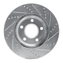 R1 98-02 Chevrolet Camaro Front & Rear Drilled & Slotted Silver Brake Rotor Set