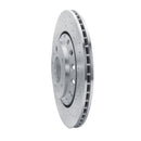 R1 04-10 Audi A8 Rear Right Drilled & Slotted Silver Brake Rotor