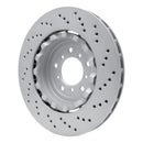 DFC 06-08 BMW Z4 Left Front Drilled Hi-Carbon Alloy Geomet Coated Rotor