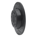 R1 05-18 Audi A3 Rear Drilled & Slotted Black Brake Rotor Set