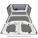 DEI 11-18 Jeep Wrangler JK 4-Door Boom Mat Rear Side Window Trim - 2 Piece - Gray