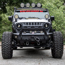 Go Rhino 18-26 Jeep Wrangler JL/JLU (Excl. LED Fog Lights) Trailline Front Stubby Bumper - Tex. Blk