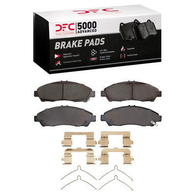 DFC 17-20 Buick Enclave Front Drilled & Slotted Geoperformance Rotors 5000 Advanced Pads w/Hardware