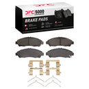 DFC 17-20 Buick Enclave Front Drilled & Slotted Geoperformance Rotors 5000 Advanced Pads w/Hardware