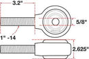 SPC Performance xAxis Rod End Ball Joint