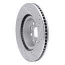 R1 07-17 Lexus LS460 Front & Rear Drilled & Slotted Silver Brake Rotor Set