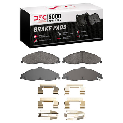DFC 98-02 Chevrolet Camaro Front Drill/Slot Geoperf Rotors 5000 Advanced Brake Pads w/Hardware