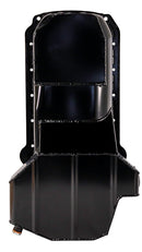 Moroso 80-85 Chevrolet SBC (w/Passenger Side Dipstick) Wet Sump 5.5qt 7.5in Steel Oil Pan - Black