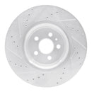 R1 15-20 Ford Edge Front & Rear Drilled & Slotted Silver Brake Rotor Set