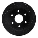 R1 88-00 Cadillac Escalade Front Drilled & Slotted Black Brake Rotor Set