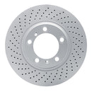 DFC 99-23 Porsche 718 Cayman Left Front Drilled Hi-Carbon Alloy Geomet Coated Rotor
