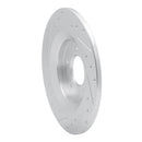 R1 06-15 Mazda 5 Rear Right Drilled & Slotted Silver Brake Rotor