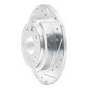 R1 02-04 Acura RL Rear Right Drilled & Slotted Silver Brake Rotor