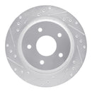 R1 88-94 Chevrolet Corvette Front Left Drilled & Slotted Silver Brake Rotor