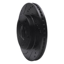 R1 79-98 Buick Riviera Front/Rear Left Drilled & Slotted Black Brake Rotor