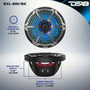 DS18 2018-23 Jeep JL/JLU/JT  1 JL-SBAR/WH.HT/2 NXL-8M/BK/1 LC-RGB/1 AMPKIT4/1 G1800.4D
