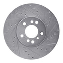 R1 00-06 BMW X5 Front Drilled & Slotted Silver Brake Rotor Set