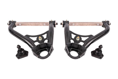 BMR 68-74 Chevrolet Nova Non-Adj. Upper A-Arms w/ STD. Ball Joint (Delrin) - Black Hammertone