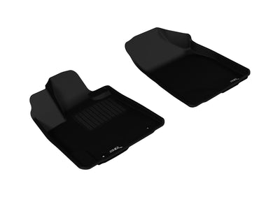 3D MAXpider 2008-2013 Toyota Highlander Hybrid Kagu 1st & 2nd & 3rd Row Floormats - Black