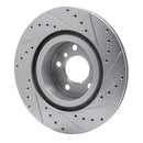 R1 11-18 BMW X3 Front & Rear Drilled & Slotted Silver Brake Rotor Set