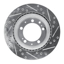 R1 87-89 Porsche 944 Front & Rear Drilled & Slotted Silver Brake Rotor Set