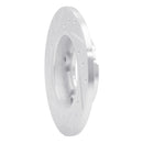 R1 76-81 Honda Accord Hatchback Front Right Drilled & Slotted Silver Brake Rotor