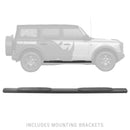 Go Rhino 2021+ Ford Bronco (Excludes Sport Models) 4in 1000 Series Complete Kit w/Sidestep + Brkts