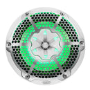DS18 NXL-M Series Spkr w/ RGB LED Lights 10in 2-Way 200 Watts RMS 4 ohm Wht Grill Detached w/ Cover