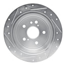 R1 04-09 Lexus RX330 Front & Rear Drilled & Slotted Silver Brake Rotor Set