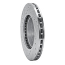 R1 90-90 Lexus LS400 Front Right Drilled & Slotted Silver Brake Rotor