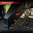 Gen-Y Nomad Static 5th Wheel to Gooseneck - 6.5K TW 30K Tow - Texture Black (1116/1621/1716 Frames)