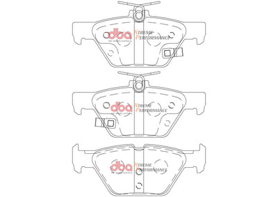 DBA 16-22 Subaru WRX (w/Eyesight Technology) XP Performance Rear Brake Pads