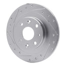 R1 94-02 Mazda Miata Front & Rear Drilled & Slotted Silver Brake Rotor Set