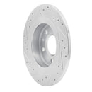 R1 11-19 Buick CASCADA Rear Right Drilled & Slotted Silver Brake Rotor