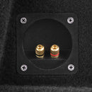 DS18 Single 12in Shallow Subwoofer and Enclosure 350 Watts RMS Sealed Black Carpet