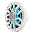 DS18 Marine 6.5in 2-Way 150 Watts RMS 4 ohm Digital LED Lights Bullet Tweeter Covers Included White
