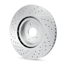 R1 03-07 Honda Accord Front & Rear Drilled & Slotted Carbon Coated Brake Rotor Set