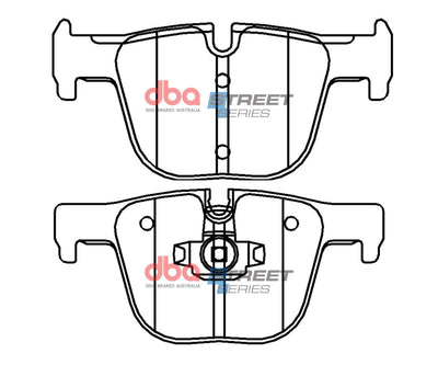 DBA 12-19 BMW 335i Street Series Rear Brake Pads