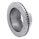 R1 11-22 Ford F-350 Super Duty 4WD Rear Right Drilled & Slotted Silver Brake Rotor