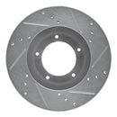 R1 95-04 Toyota Tacoma Front Drilled & Slotted Silver Brake Rotor Set