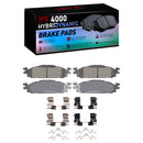 DFC 11-19 Ford Explorer Front & Rear Geospec Rotors w/4000 HybriDynamic Brake Pads w/Hardware