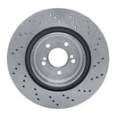 DFC 15-20 BMW M2 Right Rear Drilled Brake Rotor