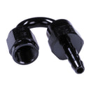Russell 4AN ProClassic Crimp 180 Degree Hose End - Black