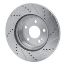 R1 15-23 Mercedes-Benz C400 Front & Rear Drilled & Slotted Silver Brake Rotor Set