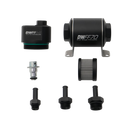 DeatschWerks DWFFR-X 70mm Billet Fuel Filter Regulator - 10 Micron with 3/8in Fittings